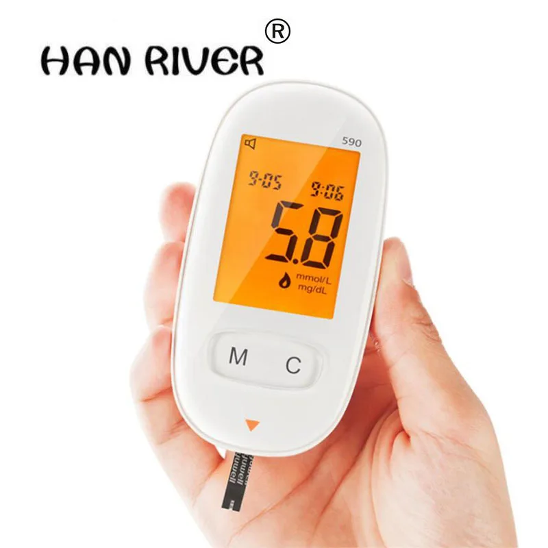 

High - quality home automatic intelligent voice precision detection of blood glucose testing equipment 8S quick test