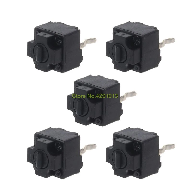 5Pcs Original Mouse Square Micro Switch Button EVQP0E07K Baolei Shark IE4.0 Black Spots 6x6x7.45 Drop Shipping Support