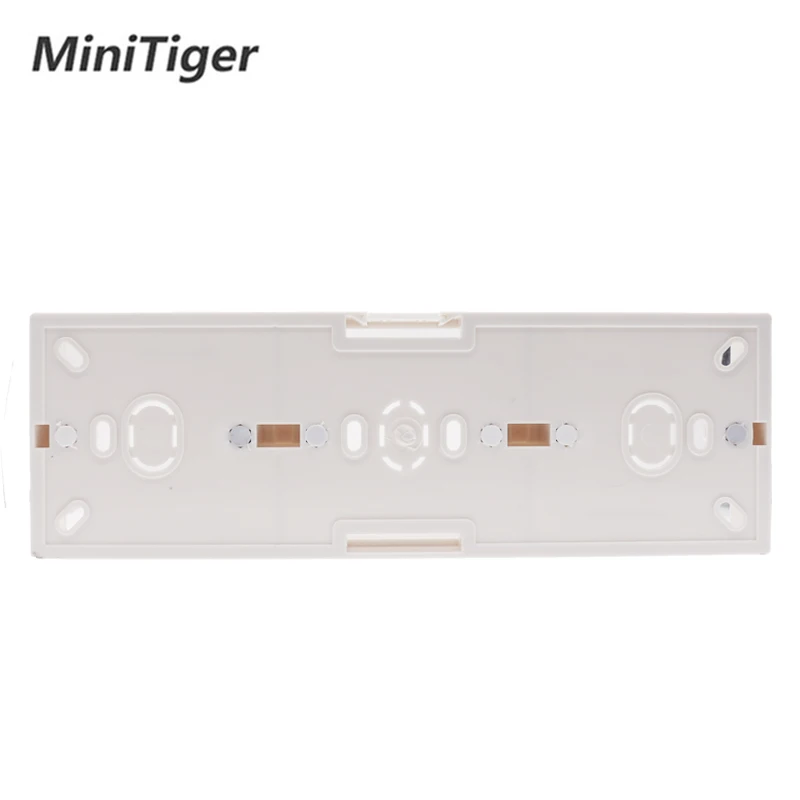 Minitiger External Mounting Box 258mm*86mm*34mm for 86 Type Triple Touch Switch or Socket Apply For Any Position of Wall Surface