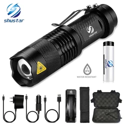 Portable Mini Glare LED Flashlight 5 Lighting modes Led torch Bicycle light camping light Used for camping adventure riding, etc