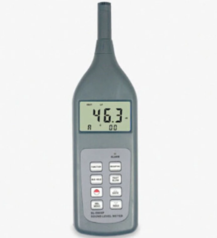 Sound Level Meter Digital Noise Meter Decibel Monitor Tester Self Calibration with Software and Cable for RS232C