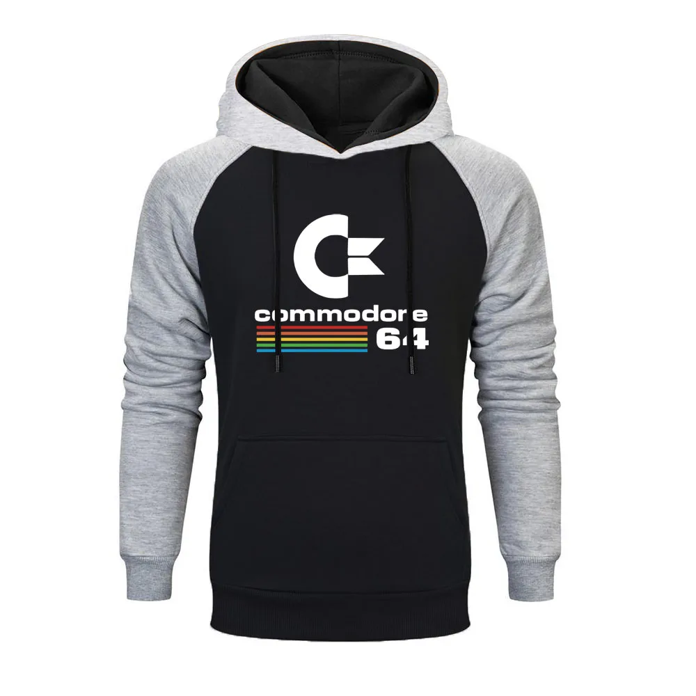 2023 Autumn Commodore 64 Raglan Hoodies C64 SID Amiga Retro 8-bit Ultra Cool Design Vinyl Hoodie Mens Personality Sweatshirt