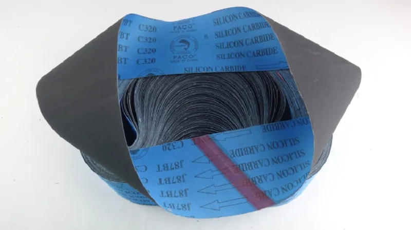 Customized J87BT Silicon carbide soft Abrasive Sanding Belt 1000 x 70mm Suitable for soft metals Copper Aluminum etc