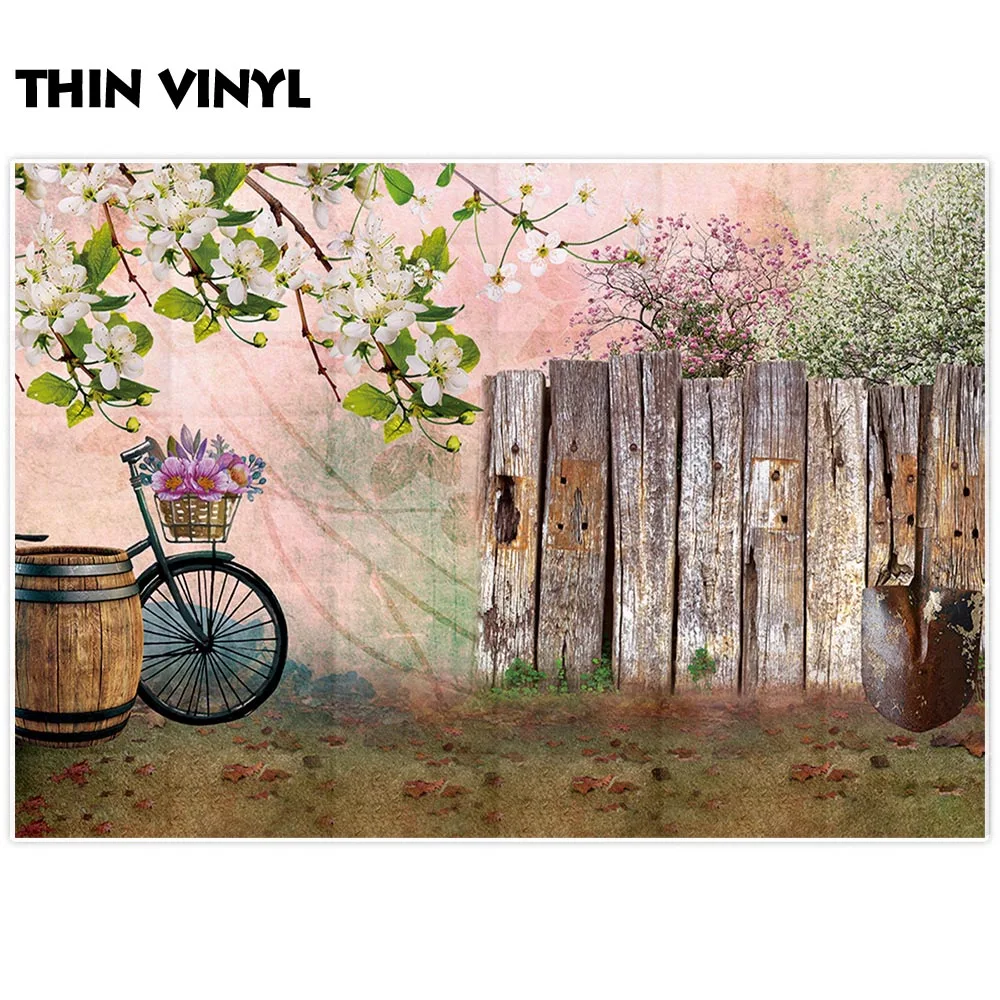 Allenjoy 봄 정원 사진 배경 나무 울타리 꽃 나무 배경 사용자 정의 photobooth photocall photobooth 스튜디오