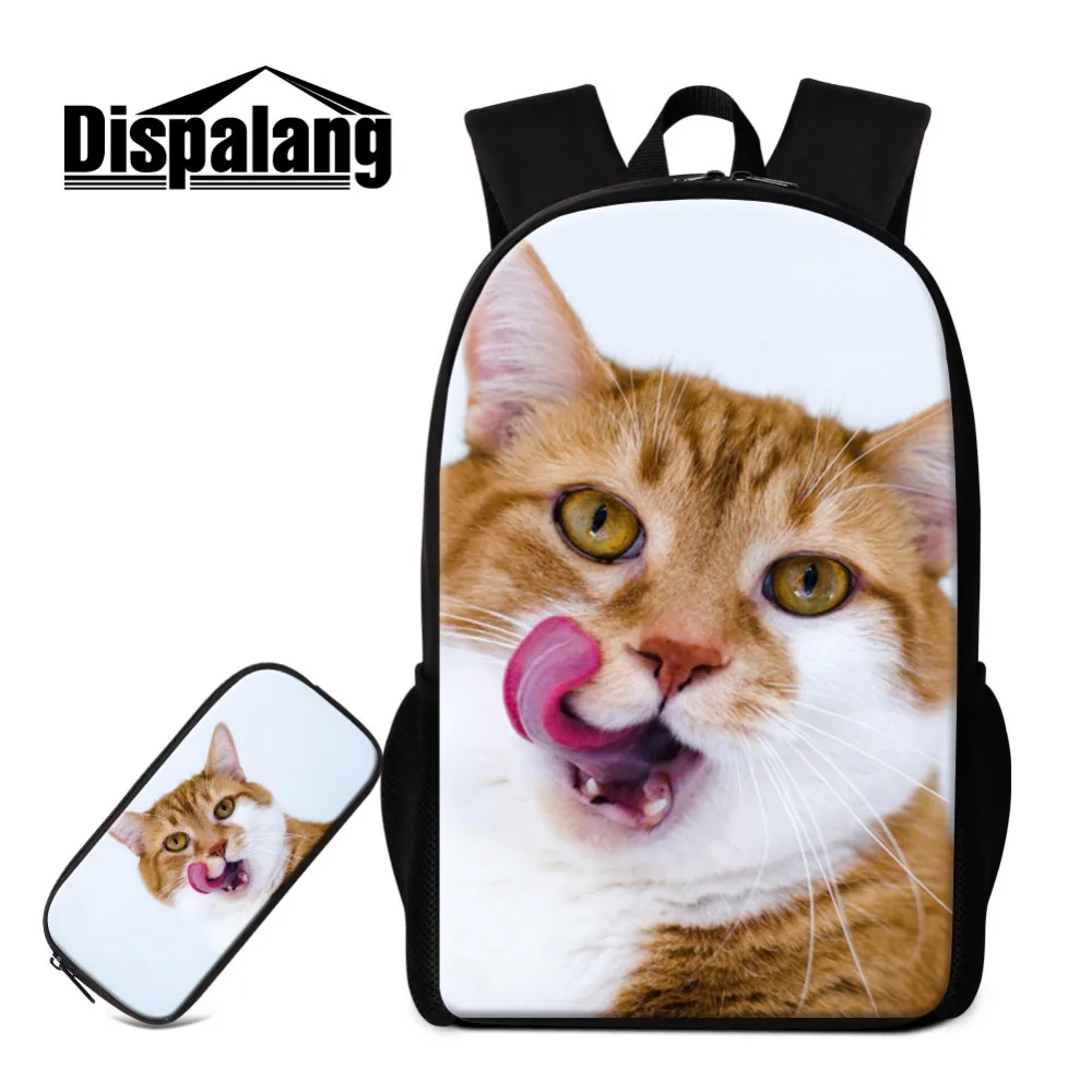 

Dispalang Children School Backpack With Pencil Case Animal Cat Unicorn Bookbags Girl Boy Bagpack Student Daily Shoulder Bag Pack