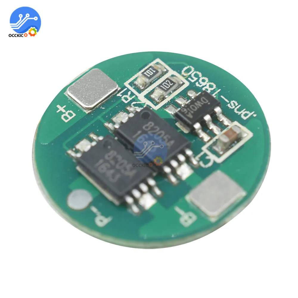 10Pcs 18650 Battery Protection Board BMS Dual MOS Lithium 18650 Battery Power Bank Balancer Charger Protect Module