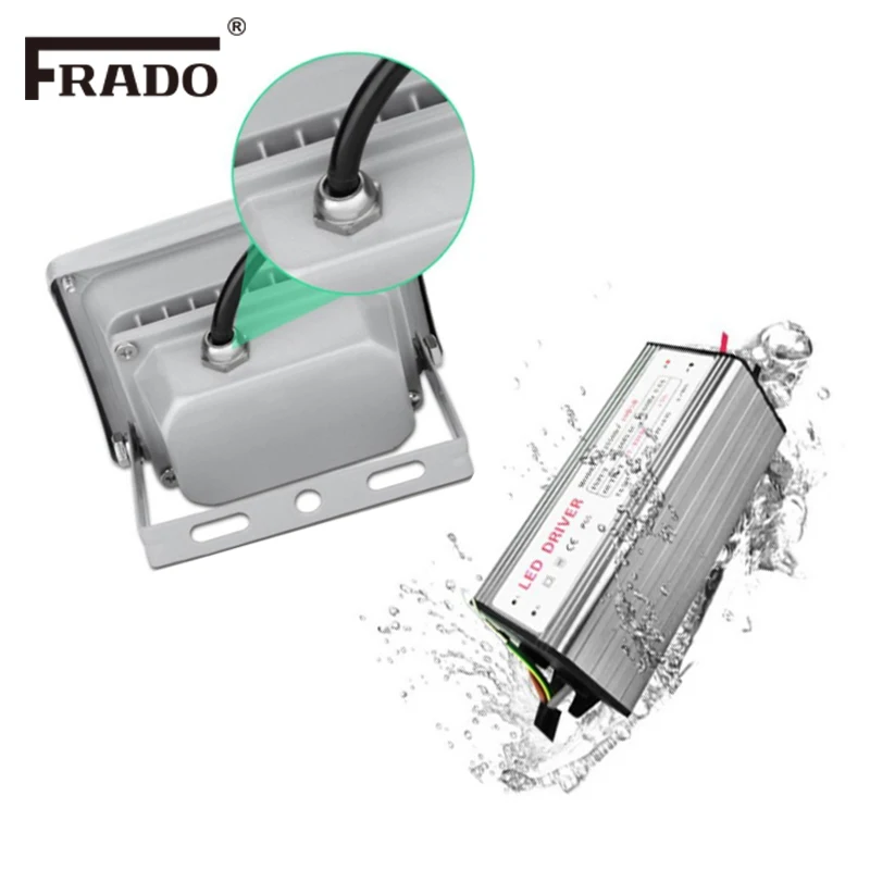 Wasserdichtes LED-Flutlicht, 10 W, 20 W, 30 W, 50 W, IP65, Flutlicht, Reflektor, 220 V, Strahler, Outdoor-Gartenlicht, Außenbeleuchtung – Detail 6