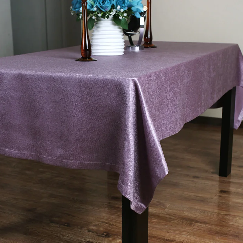 A European luxury cloth tablecloths tablecloth 023 snow jacquard tablecloths coffee table cloth purple Tierney