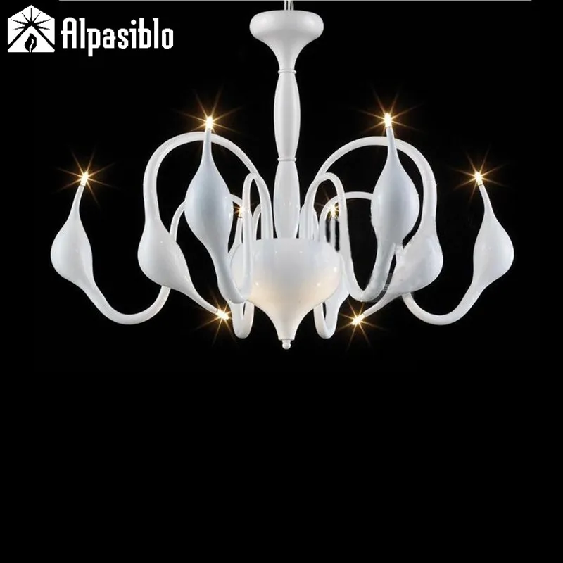 

hot selling ! Lowest Price 9 lights fashion Swan chandeliers light modern lamp Golden/ red/ white/ black/ silver 10 color choice
