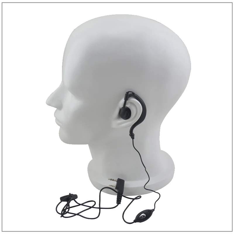 

Single-Wire G-style Earpiece with PTT 2-pin K plug for Kenwood Baofeng UV-5R,Wouxun KG-UVD1P, TYT MD-390