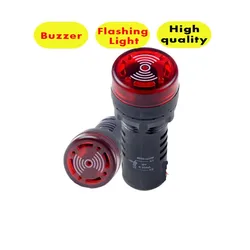 AD16-22SM LED Indicator light signal lamp Flash light buzzer 12V 24V 110V 220V  open hole 22mm P23