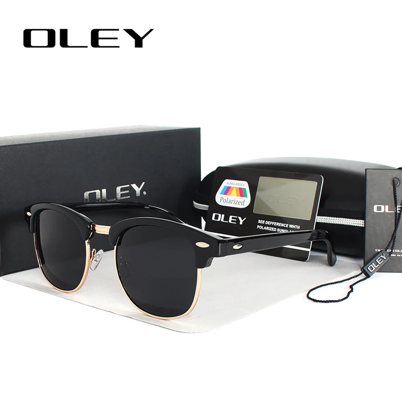 

OLEY brands Unisex Classic Sunglasses men women polarized Retro Sun Glasses coating lens candy women goggles Oculos gafas Y3016