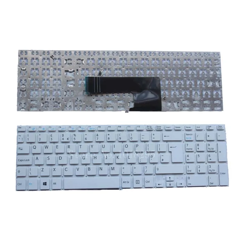 Laptop UK keyboard for sony Vaio SVF15 FIT15 SVF151 SVF152 SVF153 SVF1541 SVF15E white