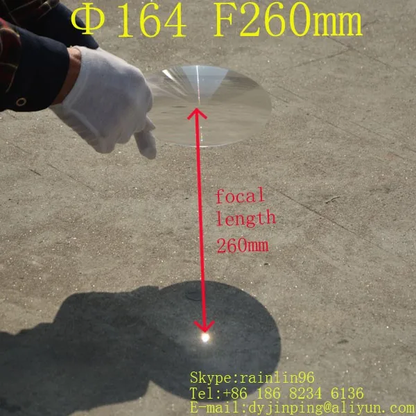 

Fresnel Lens Diameter 164mm Focal length 185mm Free shipping traffic light stage light LED light lens