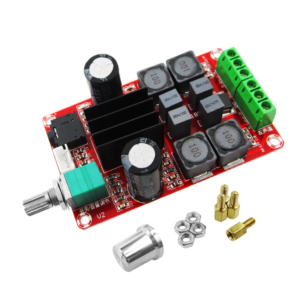 5pcs/lot XH-M189 TPA3116 D2 50W + 50W Dual Channel Stereo Digital Amplifier Board DC 5V 24V XH-M189