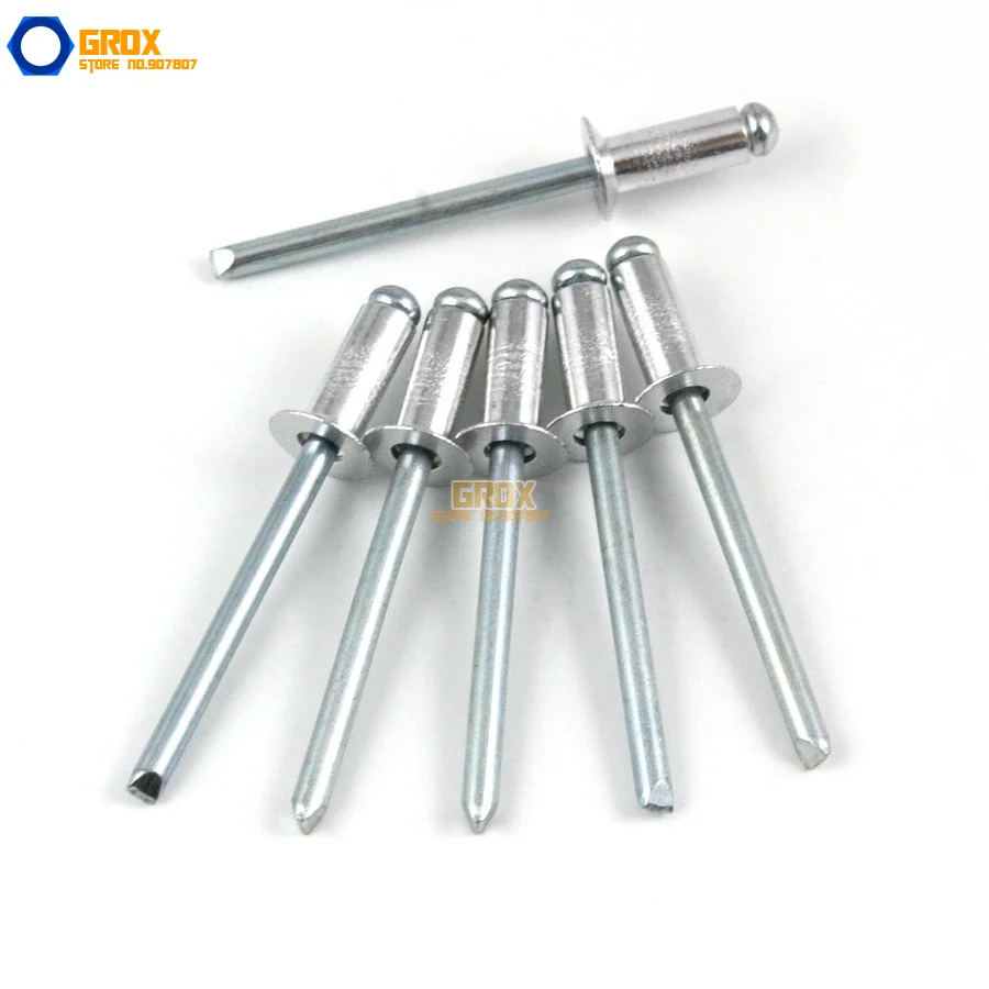 200 Pieces M3*5 Aluminum Countersunk Blind Rivet Pop Rivet Open End