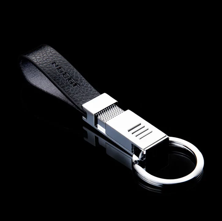 New Fashion High-end leather Keychain Car Key Chain Key Ring high-end single ring Keyring For Best Gift wholesale #17126