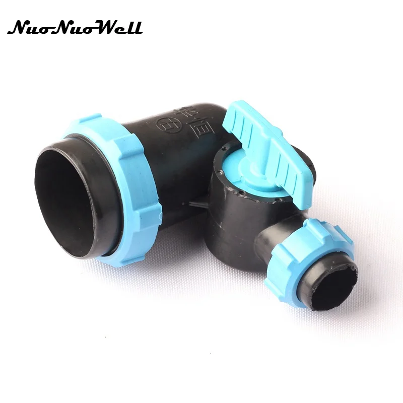 

Drip Tape Connector for Garden, Micro Drip Irrigation Hose Pipe Connector, 2 "Thread to 1" 90 Degree, 1Pc