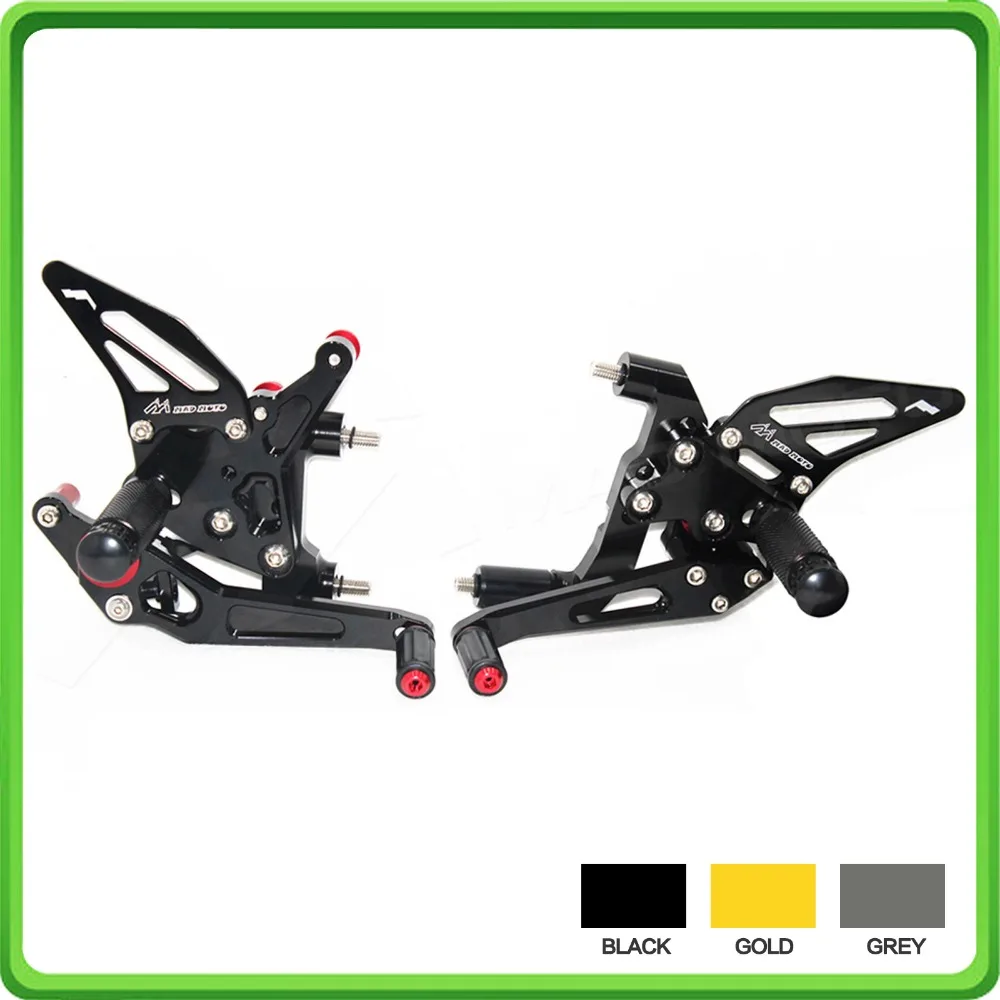 CNC Adjustable Rearsets Rear set sets Foot Rest Pegs Pedal for DUCATI 899 1199 PANIGALE 2012 2013 2014 2015 Black