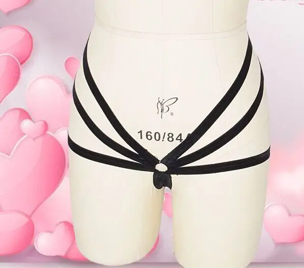 2015 New Women Black Sexy lingerie harness female chastity belt Harajuku Gothic harness Pole Dance Ingerie and Exotic L0008