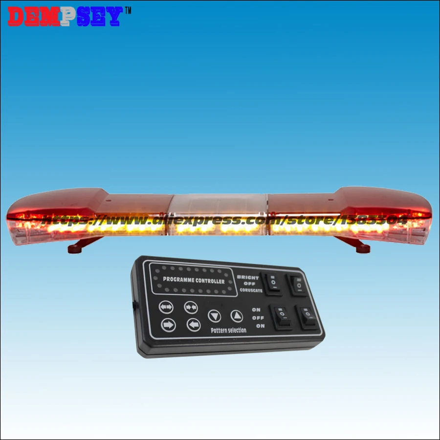 TBD-14L25 High quality DC12V 72W Led light bar/Blue&Red warning lightbar/police light bar/emergency lightbar/25 flash patterns