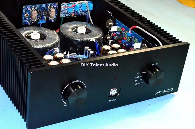 

Комбинированный предусилитель высокой мощности AM-90 HIFI и усилитель заднего ступени с золотым уплотнением, 8 транзисторов, выход 300 Вт * 2