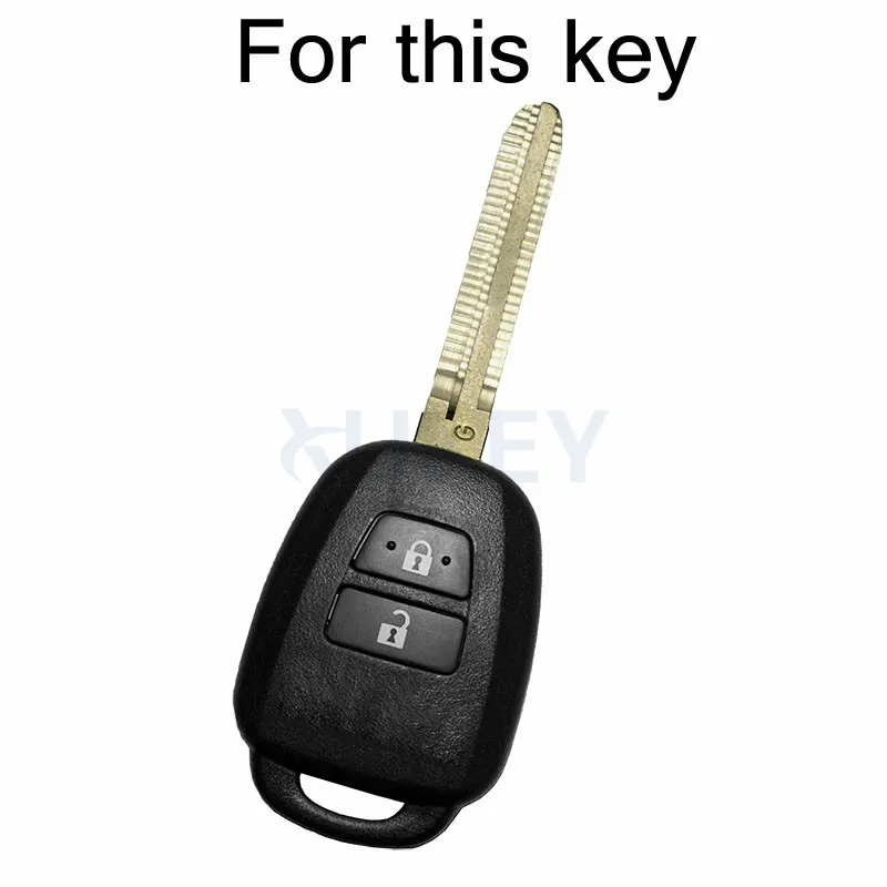 Silicone Car Key Case For Toyota Aqua Ractis Vitz RAV4 HiAce Land Cruiser Cover Keyless Remote Fob Shell Jacket Sleeve Protector