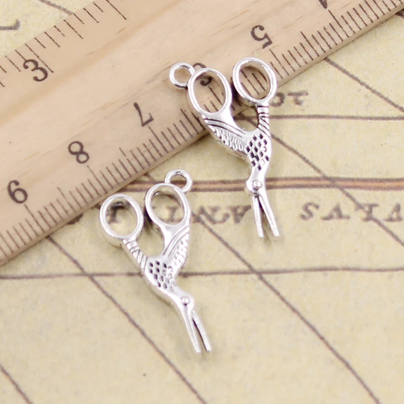 20 sztuk Charms szycia nożyczki 28x15mm tybetański brąz srebrny kolor wisiorki antyczny tworzenia biżuterii DIY Handmade Craft