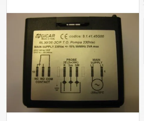 GICAR level relay RL 30/2E-2C/F COD 9.1.41.45G 00 230V FOR COFFEE MACHINES