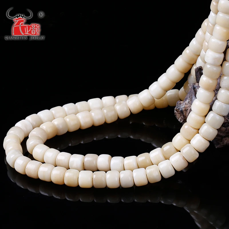 20PCS Manual polishing of the natural camel bone bucket beads DIY hand string accessories. Hole 1.5mm