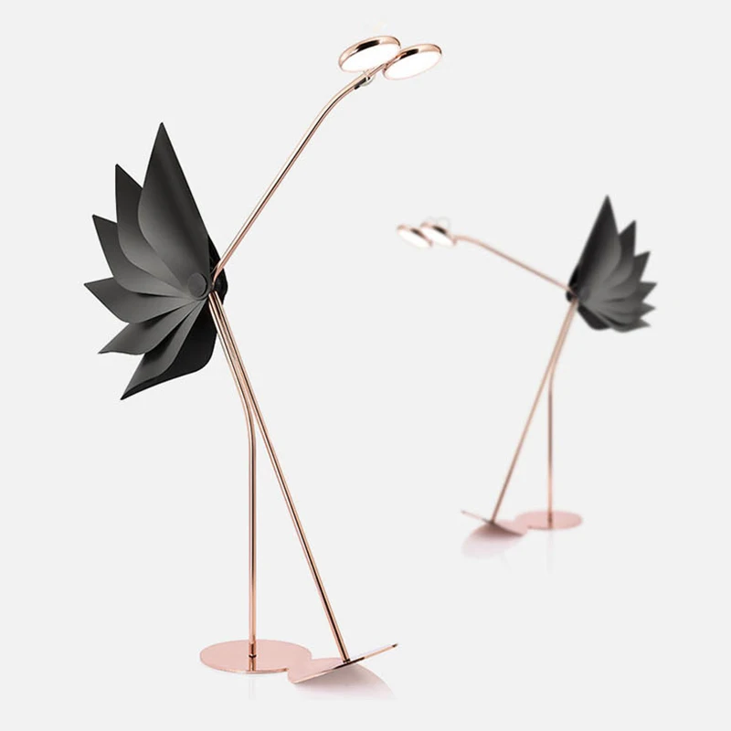 New Postmodern Floor Lamps For Living Room Designer Personality Fixture Model Room Rose Gold Led Floor Lights Home Decoration