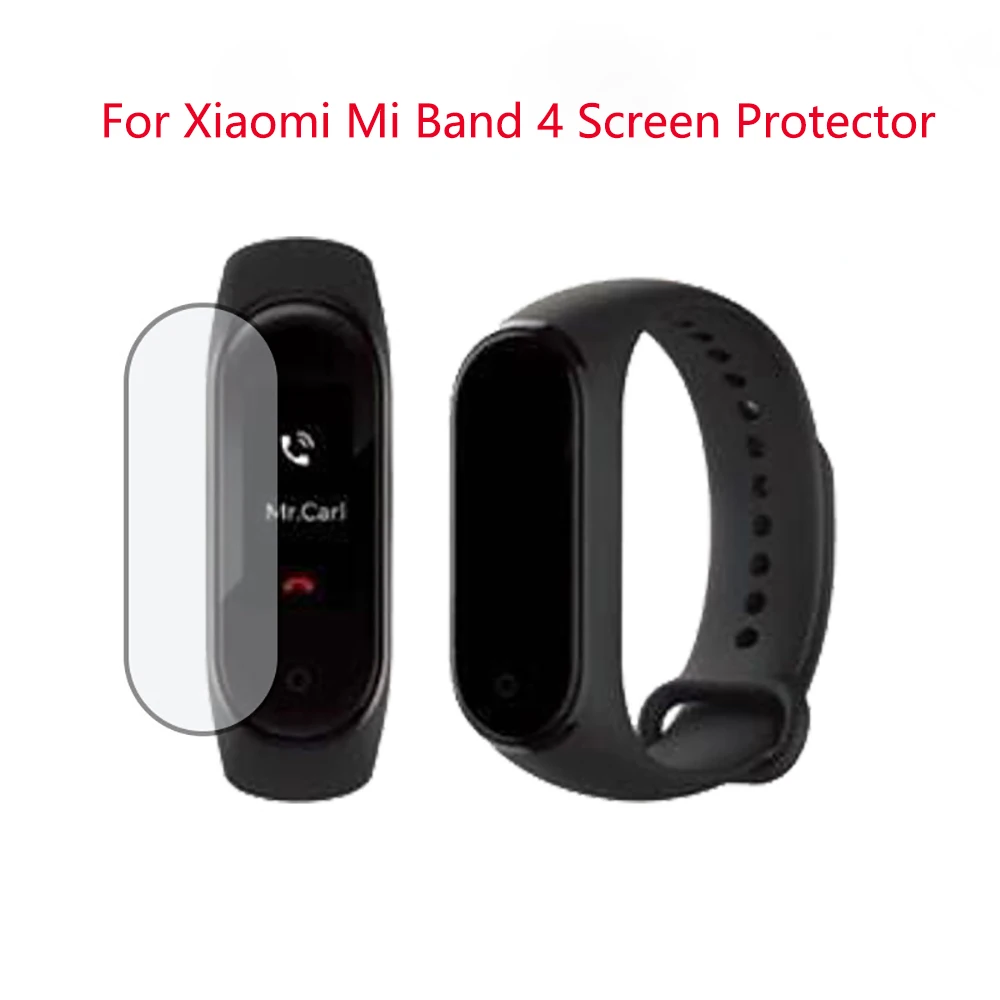 หน้าจอป้องกันฟิล์มสำหรับ Xiaomi Mi 4 Screen Protector TPU Nano HD สมาร์ทสายรัดข้อมือสร้อยข้อมือ Anti-Scratch ภาพยนตร์ฝาครอบ Guard