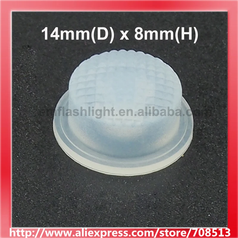 14mm(D) x 8mm(H) Silicone Tailcaps - Transparent (10 pcs)