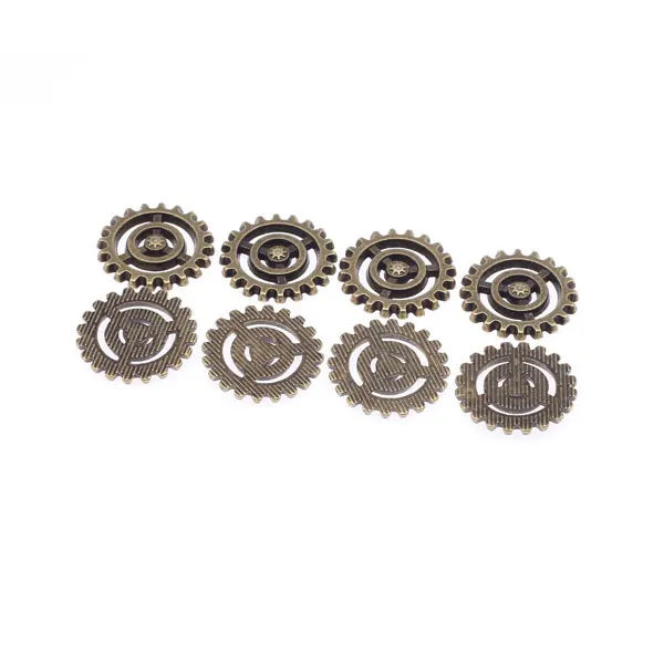 20pcs per lot Vintage Punk Style DIY 15mm Gear Steampunk Alloy Parts