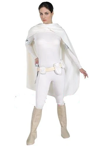 Attack Of The cloni Padme Amidala Costume Cosplay con cintura e borsa (non copriscarpe) 11