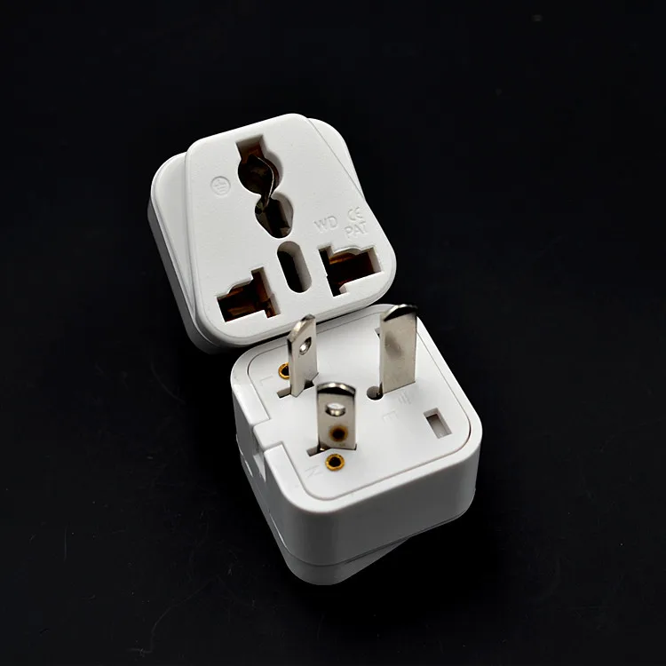 

10pcs/lot Universal US UK EU to AU Australia Plug Travel Wall AC Power Outlet Adapter Socket Converter White transform plug