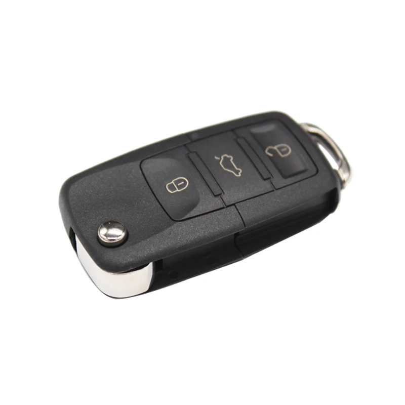 HAUSNN 3 Button Key Case Folding Car Remote Flip Key Shell Case Fob For Volkswagen Jetta Golf Passat Beetle Polo Bora