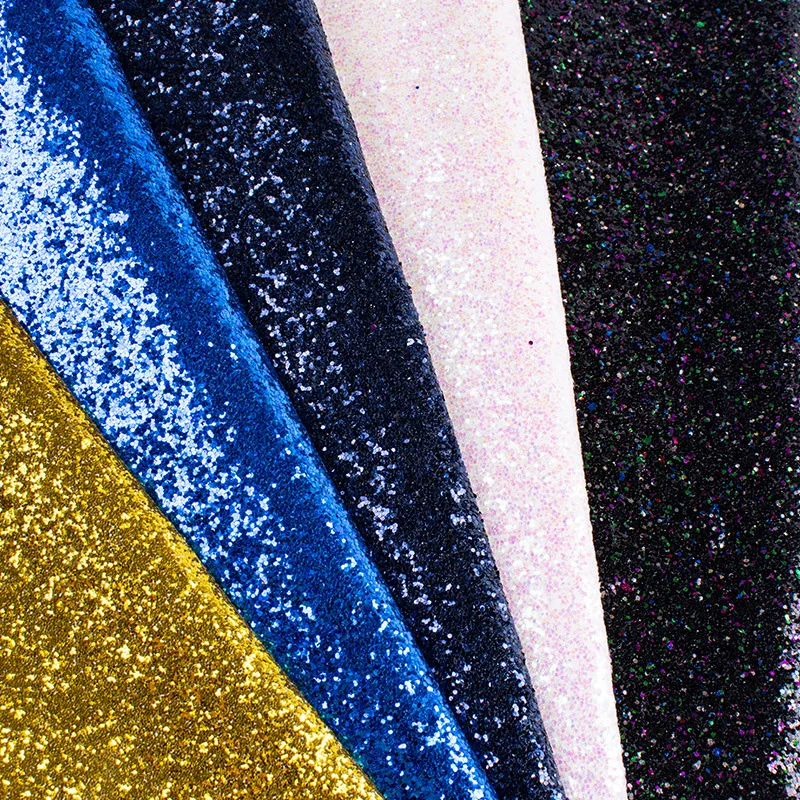 25cm*34cm Sequin Glitter PU faux leather fabric DIY Handmade Sew Clothes Accessories Supplies