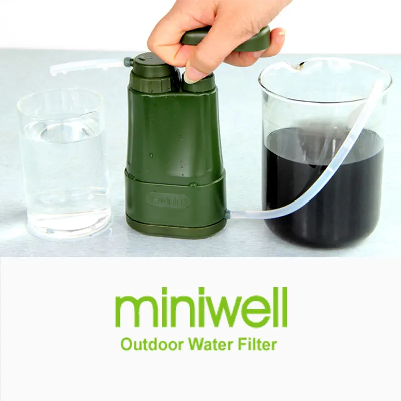 miniwell L610 Individual Preparedness Items pump water filter system for outdoor camping and fishing