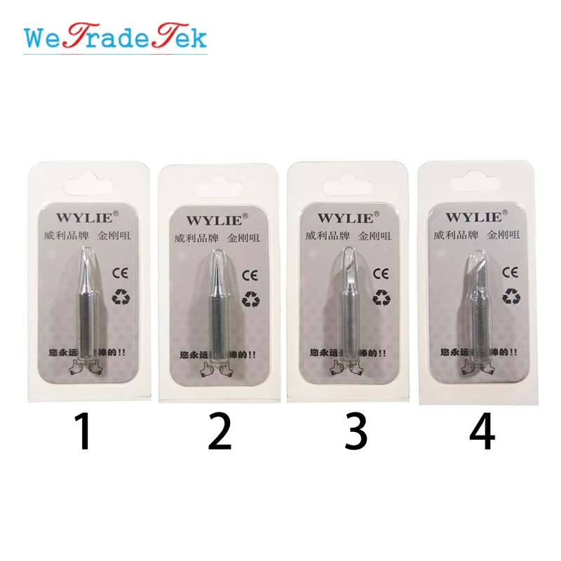 New Upgrade 4Pcs/lot Soldering Iron Tips Fast Heating Welding Tips for Soldering Rework Replacement