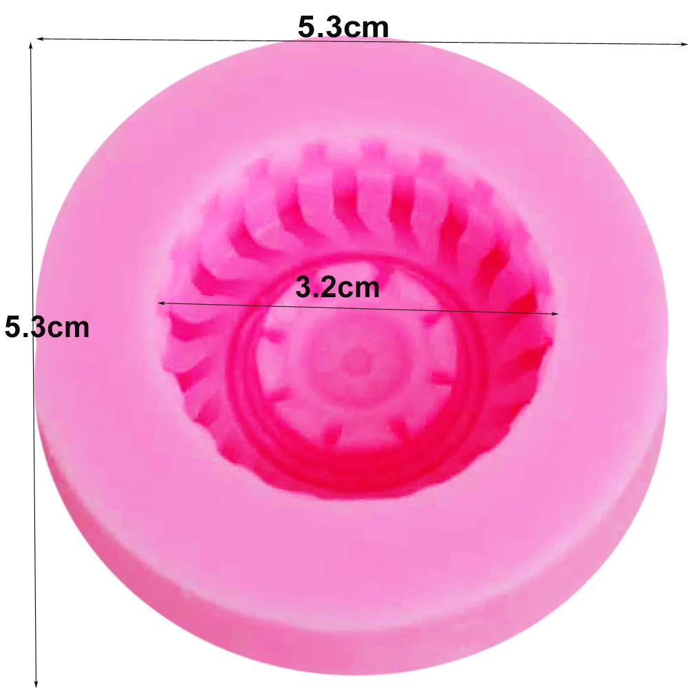 Motorcycle Tires Wheel Silicone Mold For Sweets Chocolate Mould Cookie Molds Bread Formas Pastry Baking Stuff Accessory M652