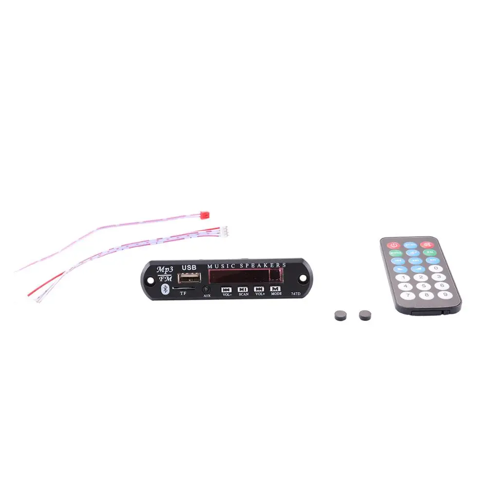 12V Car Radio Infrared Bluetooth MP3 Decoder Remote Control Function Bluetooth Decoder Audio Module TF SD Card USB Radio