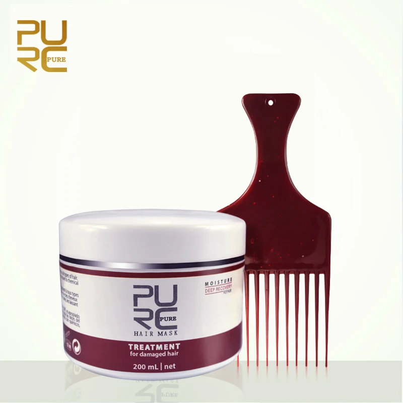 PURC Keratin Hair Mask Deep Repair Frizz Dry Straightening Hair Scalp Treatment Hair care 200ml