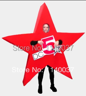 mascot red star mascot costume custom fancy costume anime cosplay mascotte theme fancy dress carnival costume