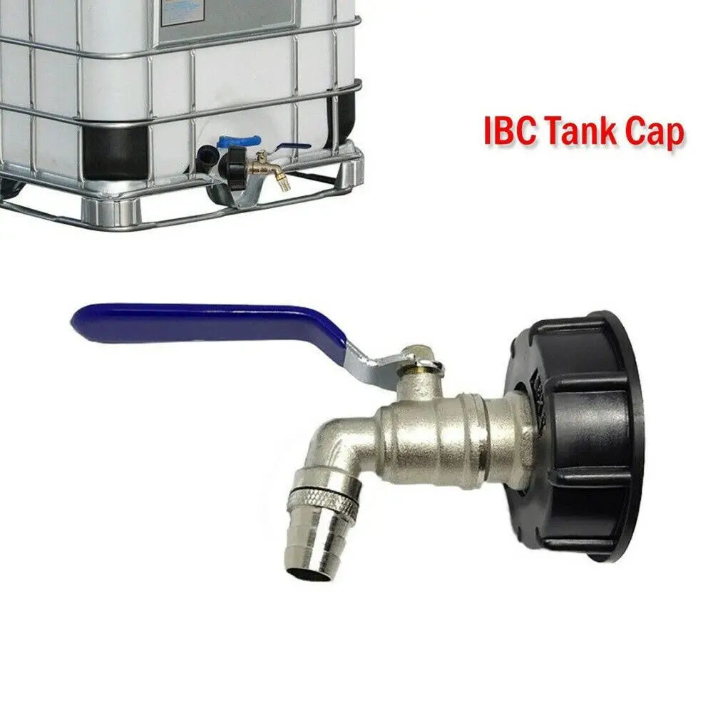 

IBC Tote Tank Drain Adapter Threaded Cap Garden Hose Connector 3/4" with Sanp-On Hose Fitting Screws BU1591