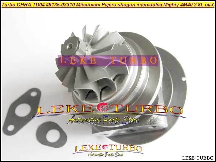 Free Ship Turbo Cartridge CHRA TD04 49135-03310 49135-03130 Turbocharger For Mitsubishi Pajero 2 shogun Mighty Truck 4M40 2.8L