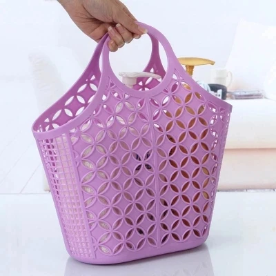 1pcs Buy Plastic hand basket, Bath Basket, storage baskets, shopping basket, Buy three get one free, free shipping