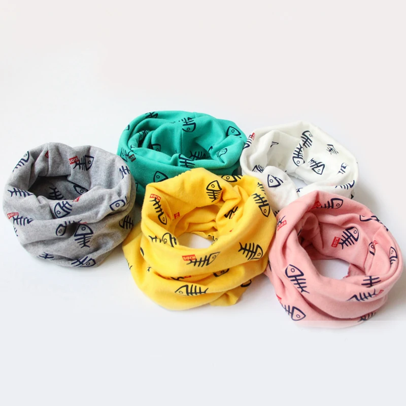 Top Quality Elasticity Knitting Neck Classic Children's Cotton Scarf Kids Boy Girl Scarfs Shawl Unisex Fall Winter Warmer