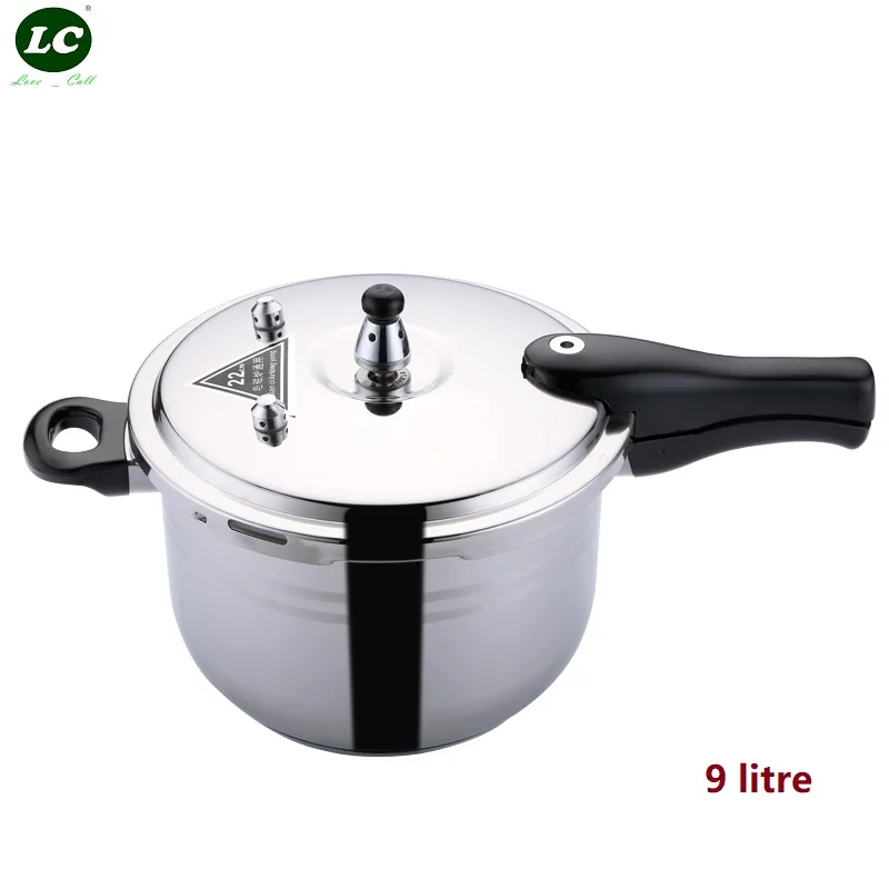 Olla a presión de acero inoxidable 304 #, 26cm, 9 litros de espesamiento, horno de cocción a presión, olla de estofado