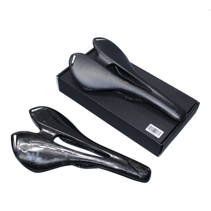 BALUGOE-Full Carbon Fiber Bicycle Saddle, Road and Mountain Bike Seat, Seat Post Saddle